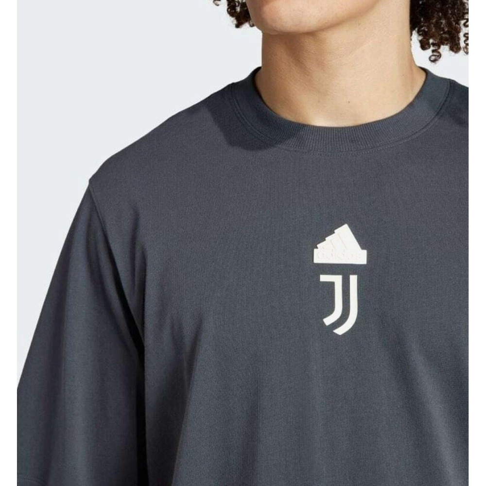 Adidas Juventus Oversized Black T-Shirt Turin IT9688 2023/24 Men's Large NEW